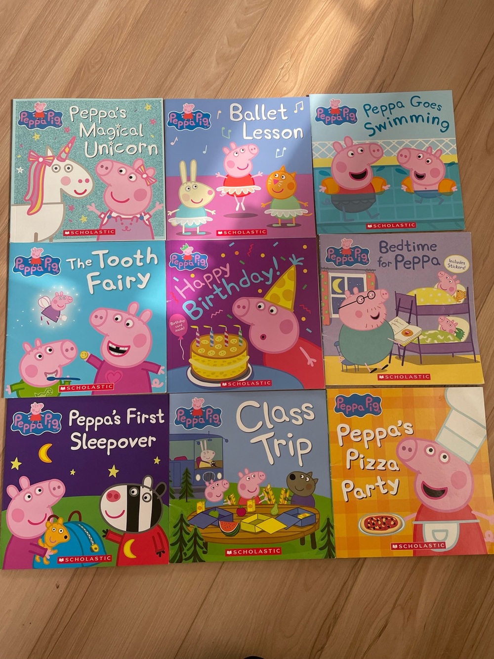 Peppa Pig Books (9 total, paperbacks)